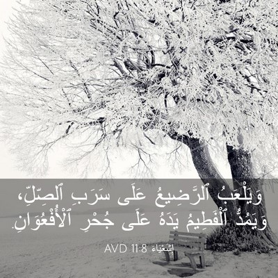 Picture 03 - إِشَعْيَاءَ 11:8 AVD - وَيَلْعَبُ ٱلرَّضِيعُ - Bible Verse Picture