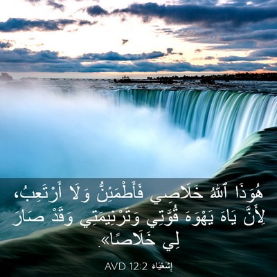 Picture 03 - إِشَعْيَاءَ 12:2 AVD - هُوَذَا ٱللهُ خَلَاصِي - Bible Verse Picture