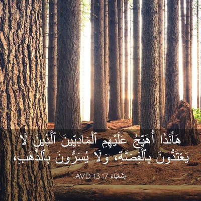 Picture 03 - إِشَعْيَاءَ 13:17 AVD - هَأَنَذَا أُهَيِّجُ - Bible Verse Picture