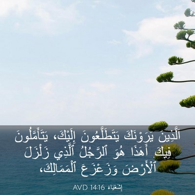 Picture 03 - إِشَعْيَاءَ 14:16 AVD - اَلَّذِينَ يَرَوْنَكَ - Bible Verse Picture