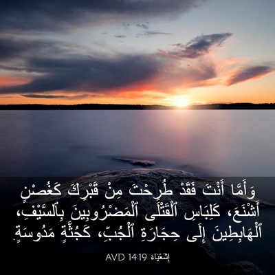 Picture 03 - إِشَعْيَاءَ 14:19 AVD - وَأَمَّا أَنْتَ فَقَدْ - Bible Verse Picture