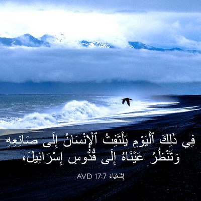Picture 03 - إِشَعْيَاءَ 17:7 AVD - فِي ذَلِكَ ٱلْيَوْمِ - Bible Verse Picture
