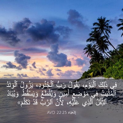 Picture 03 - إِشَعْيَاءَ 22:25 AVD - فِي ذَلِكَ ٱلْيَوْمِ، - Bible Verse Picture