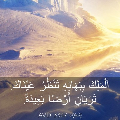 Picture 03 - إِشَعْيَاءَ 33:17 AVD - اَلْمَلِكَ بِبَهَائِهِ - Bible Verse Picture