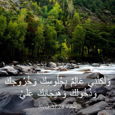 Picture 03 - إِشَعْيَاءَ 37:28 AVD - وَلَكِنَّنِي عَالِمٌ - Bible Verse Picture