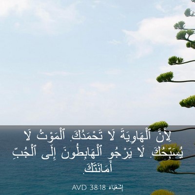 Picture 03 - إِشَعْيَاءَ 38:18 AVD - لِأَنَّ ٱلْهَاوِيَةَ لَا - Bible Verse Picture