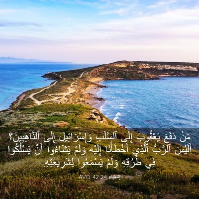 Picture 03 - إِشَعْيَاءَ 42:24 AVD - مَنْ دَفَعَ يَعْقُوبَ - Bible Verse Picture