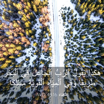 Picture 03 - إِشَعْيَاءَ 43:16 AVD - هَكَذَا يَقُولُ ٱلرَّبُّ - Bible Verse Picture