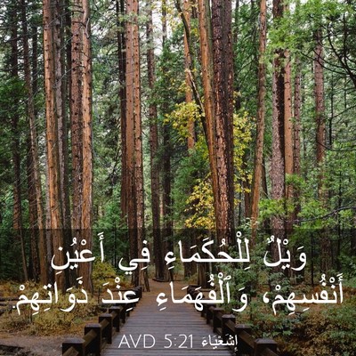 Picture 03 - إِشَعْيَاءَ 5:21 AVD - وَيْلٌ لِلْحُكَمَاءِ فِي - Bible Verse Picture