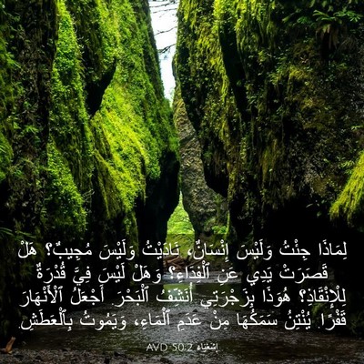 Picture 03 - إِشَعْيَاءَ 50:2 AVD - لِمَاذَا جِئْتُ وَلَيْسَ - Bible Verse Picture