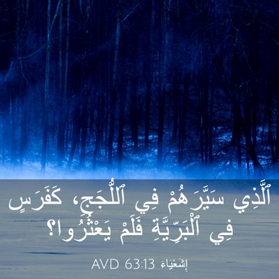 Picture 03 - إِشَعْيَاءَ 63:13 AVD - ٱلَّذِي سَيَّرَهُمْ فِي - Bible Verse Picture