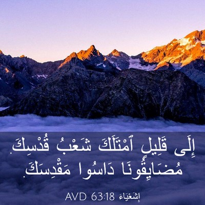 Picture 03 - إِشَعْيَاءَ 63:18 AVD - إِلَى قَلِيلٍ ٱمْتَلَكَ - Bible Verse Picture