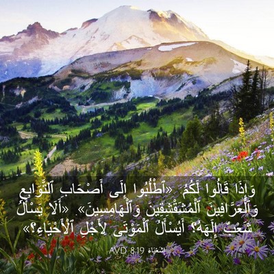 Picture 03 - إِشَعْيَاءَ 8:19 AVD - وَإِذَا قَالُوا لَكُمُ: - Bible Verse Picture