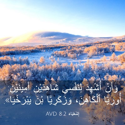 Picture 03 - إِشَعْيَاءَ 8:2 AVD - وَأَنْ أُشْهِدَ لِنَفْسِي - Bible Verse Picture