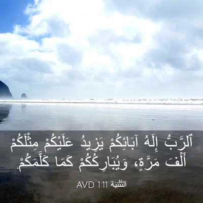 Picture 03 - اَلتَّثْنِيَة 1:11 AVD - ٱلرَّبُّ إِلَهُ - Bible Verse Picture