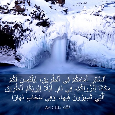 Picture 03 - اَلتَّثْنِيَة 1:33 AVD - ٱلسَّائِرِ أَمَامَكُمْ - Bible Verse Picture