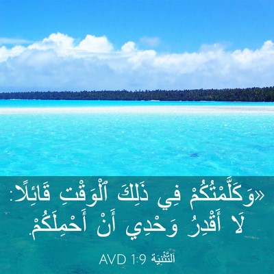 Picture 03 - اَلتَّثْنِيَة 1:9 AVD - «وَكَلَّمْتُكُمْ فِي - Bible Verse Picture
