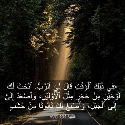 Picture 03 - اَلتَّثْنِيَة 10:1 AVD - «فِي ذَلِكَ ٱلْوَقْتِ - Bible Verse Picture