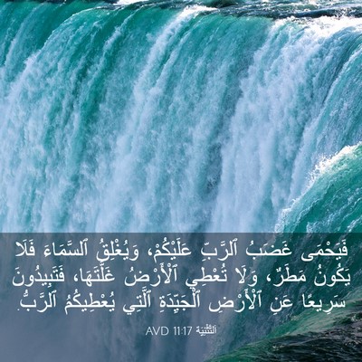 Picture 03 - اَلتَّثْنِيَة 11:17 AVD - فَيَحْمَى غَضَبُ ٱلرَّبِّ - Bible Verse Picture