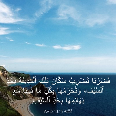 Picture 03 - اَلتَّثْنِيَة 13:15 AVD - فَضَرْبًا تَضْرِبُ - Bible Verse Picture