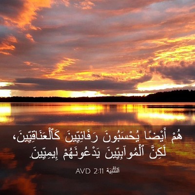 Picture 03 - اَلتَّثْنِيَة 2:11 AVD - هُمْ أَيْضًا يُحْسَبُونَ - Bible Verse Picture