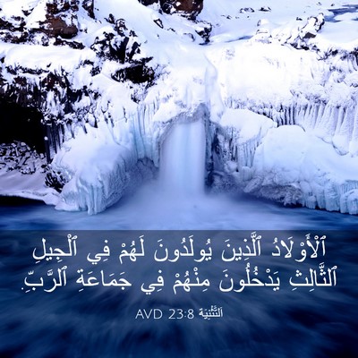 Picture 03 - اَلتَّثْنِيَة 23:8 AVD - ٱلْأَوْلَادُ ٱلَّذِينَ - Bible Verse Picture