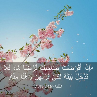 Picture 03 - اَلتَّثْنِيَة 24:10 AVD - «إِذَا أَقْرَضْتَ - Bible Verse Picture