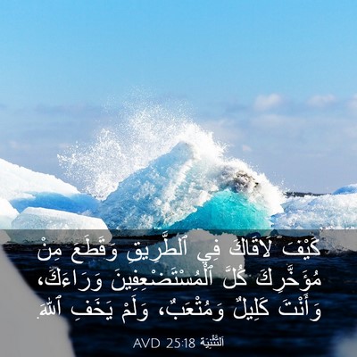 Picture 03 - اَلتَّثْنِيَة 25:18 AVD - كَيْفَ لَاقَاكَ فِي - Bible Verse Picture