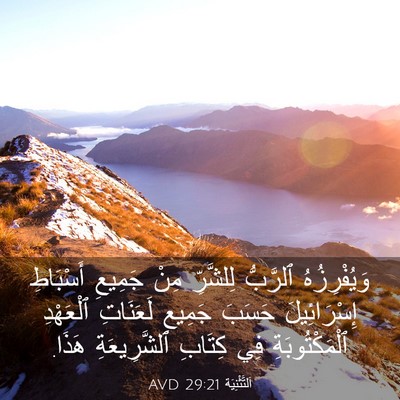 Picture 03 - اَلتَّثْنِيَة 29:21 AVD - وَيُفْرِزُهُ ٱلرَّبُّ - Bible Verse Picture