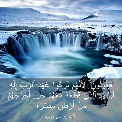 Picture 03 - اَلتَّثْنِيَة 29:25 AVD - فَيَقُولُونَ: لِأَنَّهُمْ - Bible Verse Picture