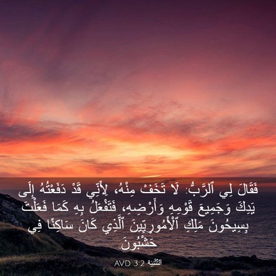 Picture 03 - اَلتَّثْنِيَة 3:2 AVD - فَقَالَ لِي ٱلرَّبُّ: لَا - Bible Verse Picture