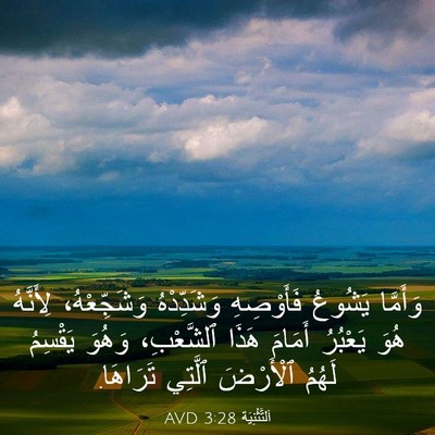 Picture 03 - اَلتَّثْنِيَة 3:28 AVD - وَأَمَّا يَشُوعُ - Bible Verse Picture