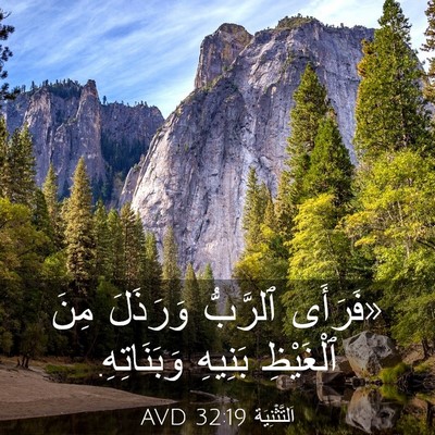 Picture 03 - اَلتَّثْنِيَة 32:19 AVD - «فَرَأَى ٱلرَّبُّ - Bible Verse Picture