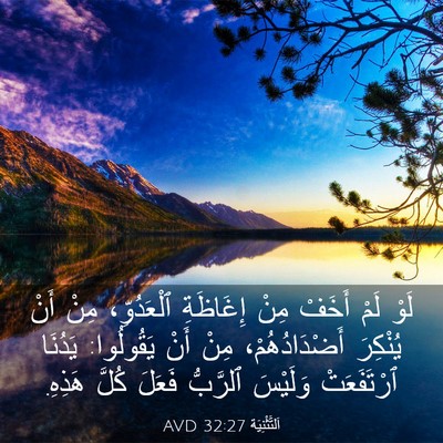 Picture 03 - اَلتَّثْنِيَة 32:27 AVD - لَوْ لَمْ أَخَفْ مِنْ - Bible Verse Picture