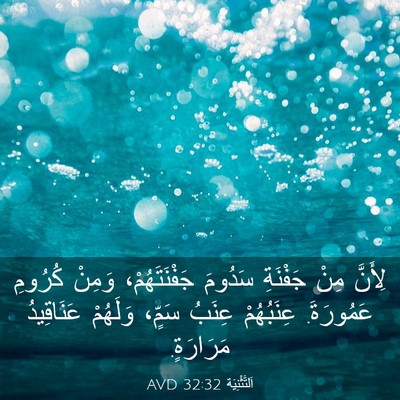 Picture 03 - اَلتَّثْنِيَة 32:32 AVD - لِأَنَّ مِنْ جَفْنَةِ - Bible Verse Picture