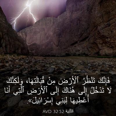 Picture 03 - اَلتَّثْنِيَة 32:52 AVD - فَإِنَّكَ تَنْظُرُ - Bible Verse Picture