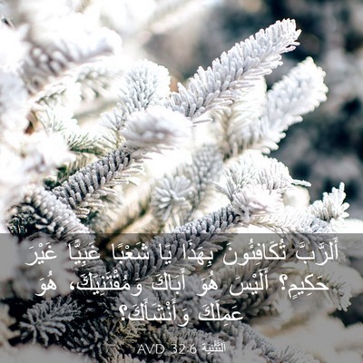 Picture 03 - اَلتَّثْنِيَة 32:6 AVD - أَلرَّبَّ تُكَافِئُونَ - Bible Verse Picture