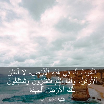 Picture 03 - اَلتَّثْنِيَة 4:22 AVD - فَأَمُوتُ أَنَا فِي هَذِهِ - Bible Verse Picture