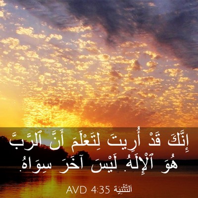 Picture 03 - اَلتَّثْنِيَة 4:35 AVD - إِنَّكَ قَدْ أُرِيتَ - Bible Verse Picture