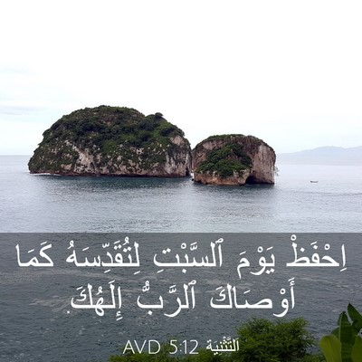 Picture 03 - اَلتَّثْنِيَة 5:12 AVD - اِحْفَظْ يَوْمَ ٱلسَّبْتِ - Bible Verse Picture