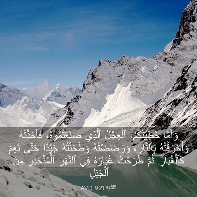 Picture 03 - اَلتَّثْنِيَة 9:21 AVD - وَأَمَّا خَطِيَّتُكُمُ، - Bible Verse Picture
