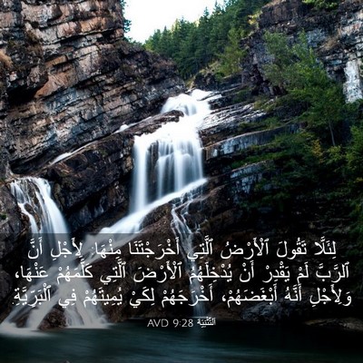 Picture 03 - اَلتَّثْنِيَة 9:28 AVD - لِئَلَّا تَقُولَ - Bible Verse Picture