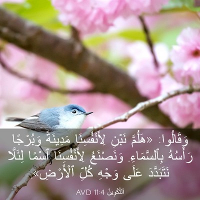 Picture 03 - اَلتَّكْوِينُ 11:4 AVD - وَقَالُوا: «هَلُمَّ نَبْنِ - Bible Verse Picture