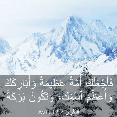 Picture 03 - اَلتَّكْوِينُ 12:2 AVD - فَأَجْعَلَكَ أُمَّةً - Bible Verse Picture