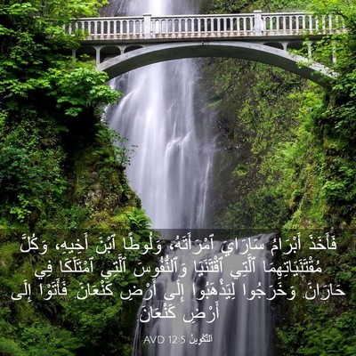 Picture 03 - اَلتَّكْوِينُ 12:5 AVD - فَأَخَذَ أَبْرَامُ - Bible Verse Picture