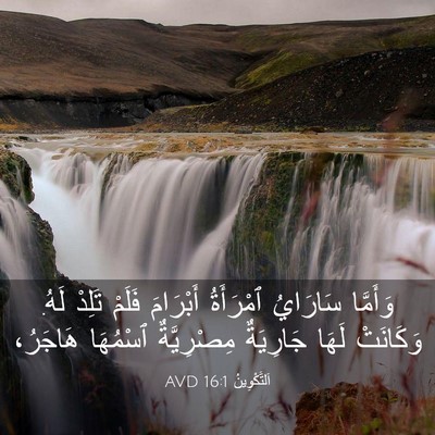 Picture 03 - اَلتَّكْوِينُ 16:1 AVD - وَأَمَّا سَارَايُ - Bible Verse Picture
