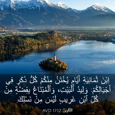Picture 03 - اَلتَّكْوِينُ 17:12 AVD - اِبْنَ ثَمَانِيَةِ - Bible Verse Picture