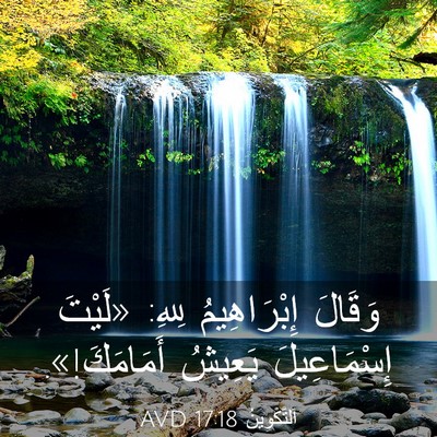 Picture 03 - اَلتَّكْوِينُ 17:18 AVD - وَقَالَ إِبْرَاهِيمُ - Bible Verse Picture