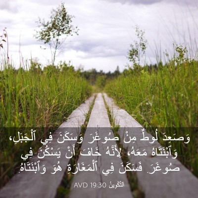 Picture 03 - اَلتَّكْوِينُ 19:30 AVD - وَصَعِدَ لُوطٌ مِنْ - Bible Verse Picture