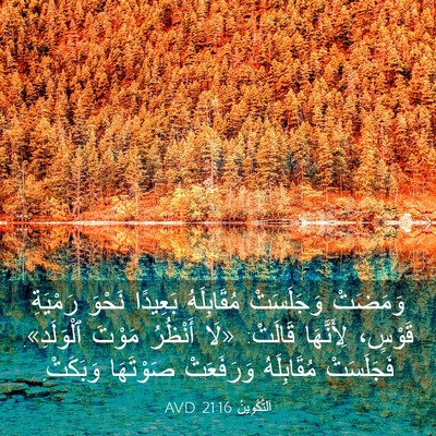 Picture 03 - اَلتَّكْوِينُ 21:16 AVD - وَمَضَتْ وَجَلَسَتْ - Bible Verse Picture